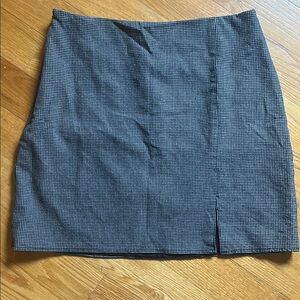 Classic Black and White Checkered Skirt